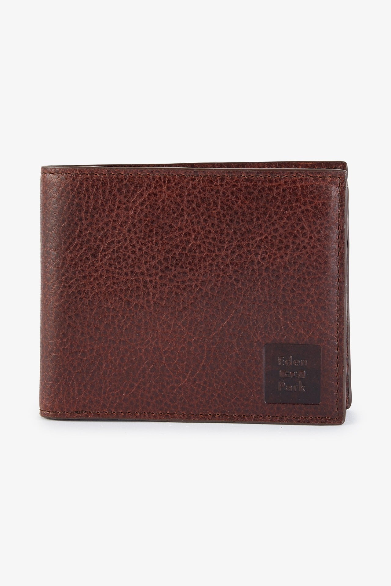 Porte feuille en cuir marron foncé