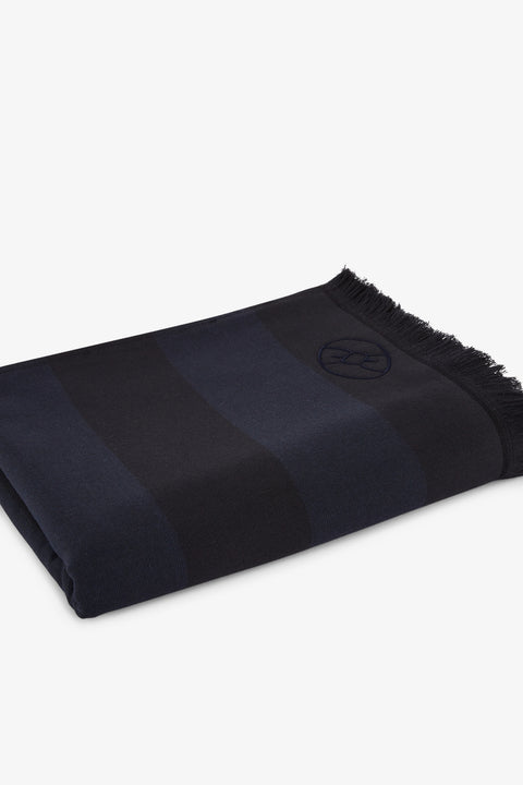 Fouta rayé bleu marine - Image 2
