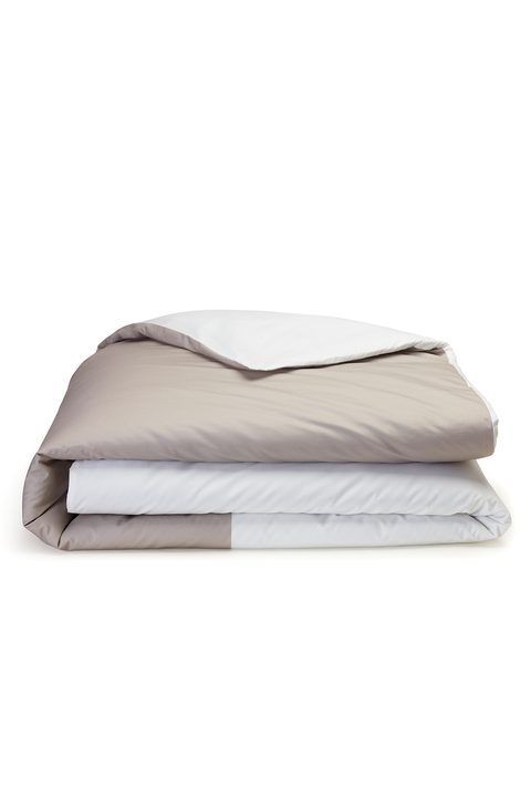Housse de couette coupée-cousue beige - Beau plongeon - Image 2