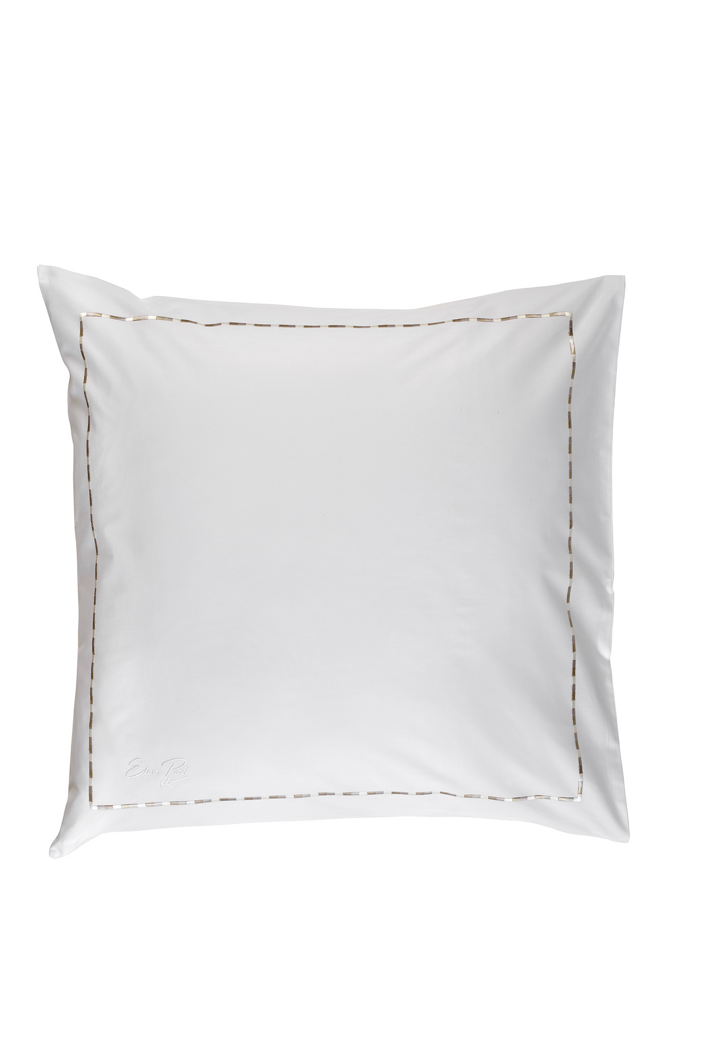 2 square pillowcases white and beige - Décrochons la lune