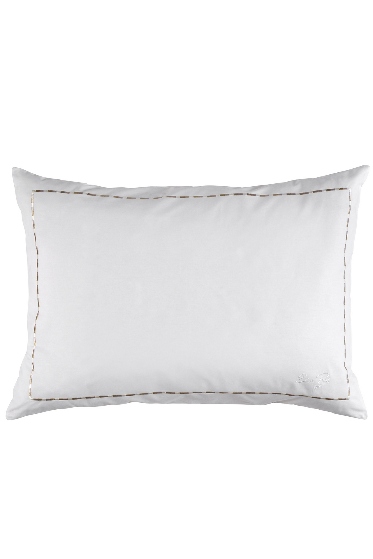 2 rectangular pillowcases, white and beige - Décrochons la lune