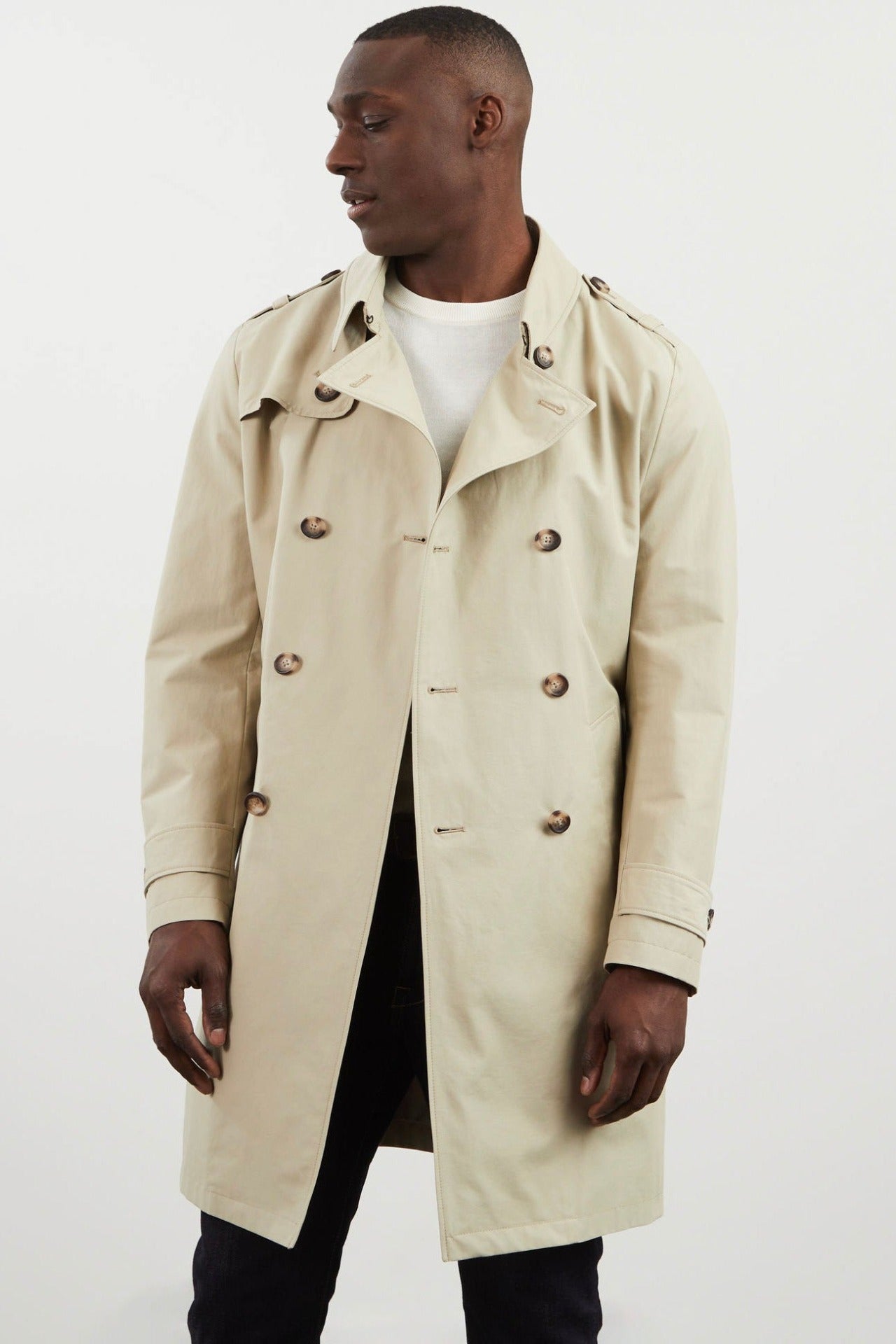 Trench coat déperlant beige