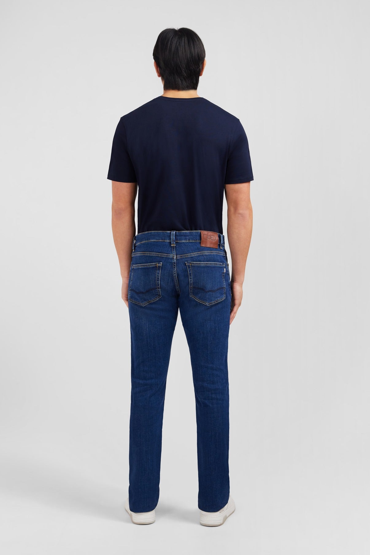 Jean bleu en coton stretch