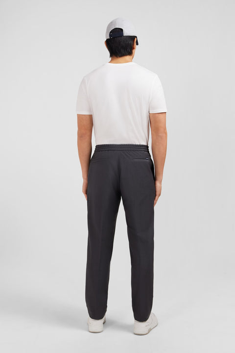Grey trousers with elasticated waist - Image 2