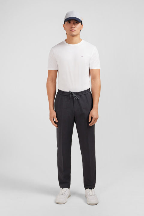 Grey trousers with elasticated waist - Image 3