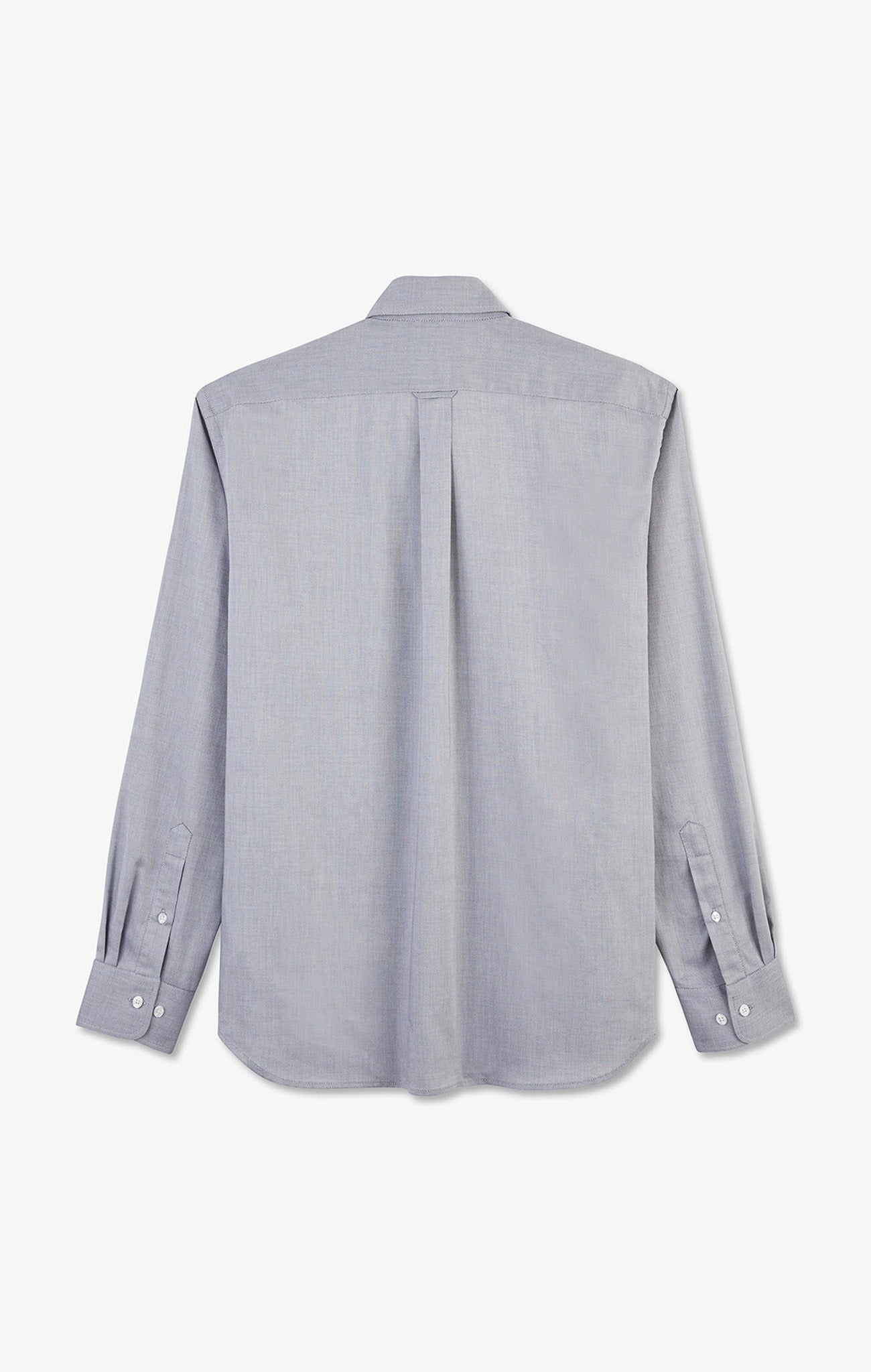 Chemise gris clair unie en coton