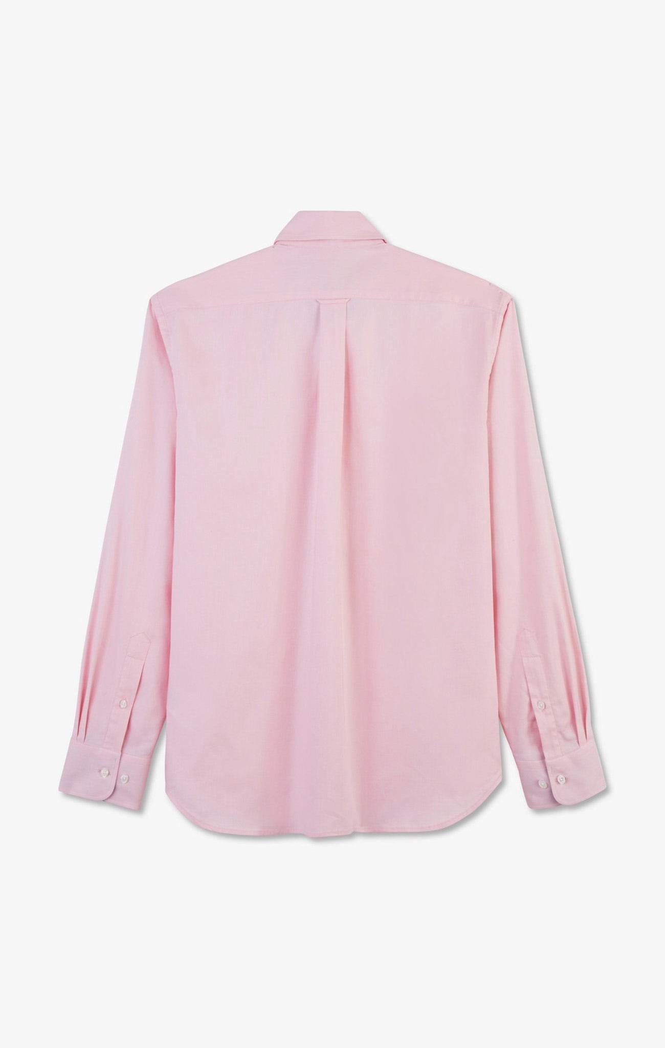 Chemise rose unie en coton