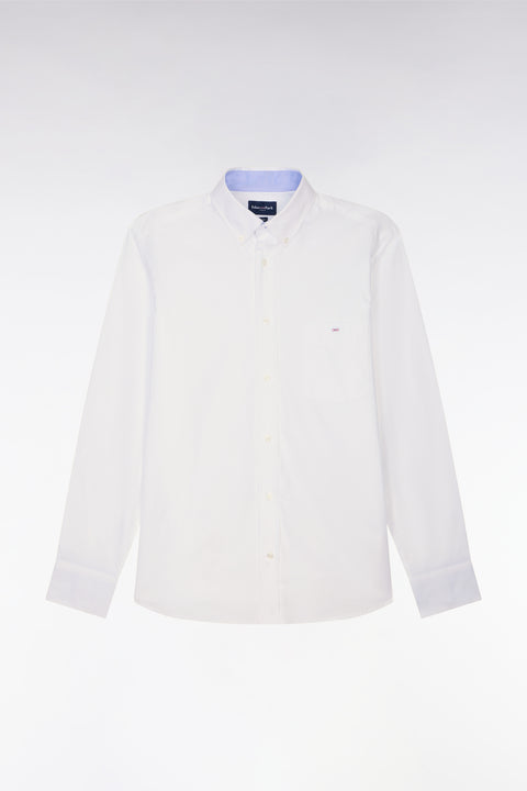 Chemise blanche unie en coton - Image 2