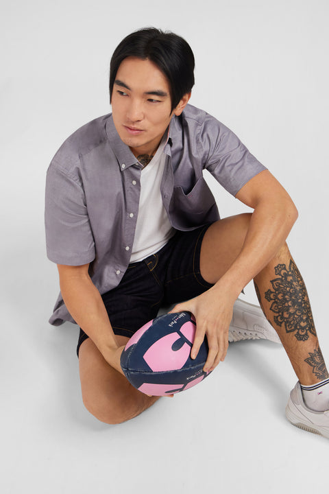 Chemisette grise unie en coton - Image 3