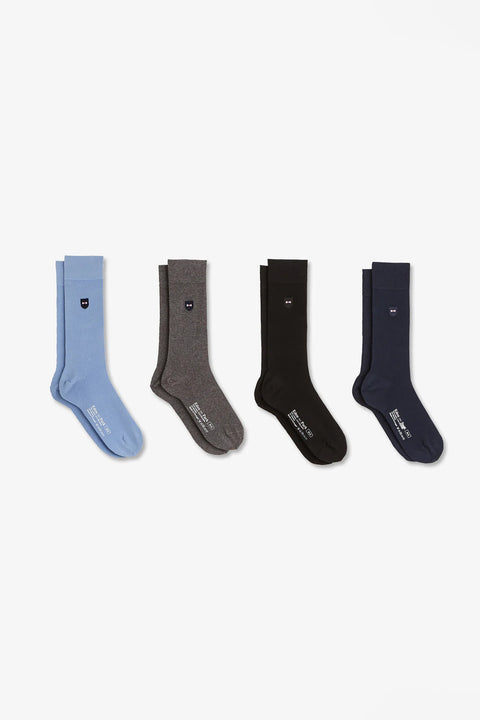 Coffret de quatre paires de chaussettes unies - Image 1