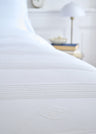 Housse de couette en percale de coton blanche