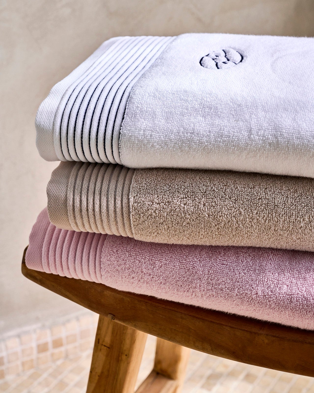 Drap de bain en coton éponge blanc