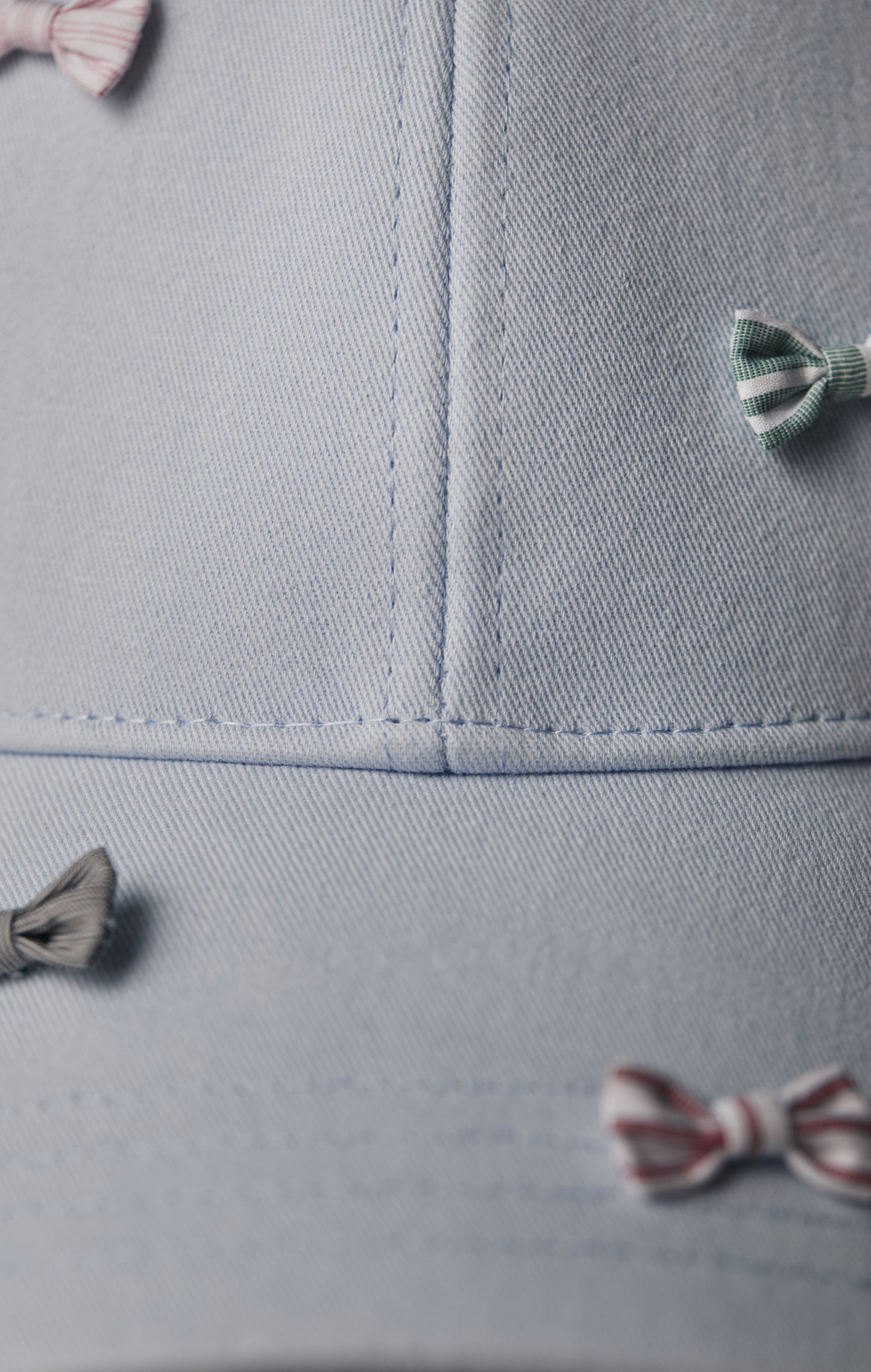 Casquette bleue à mini nœuds papillon Pap'Atelier