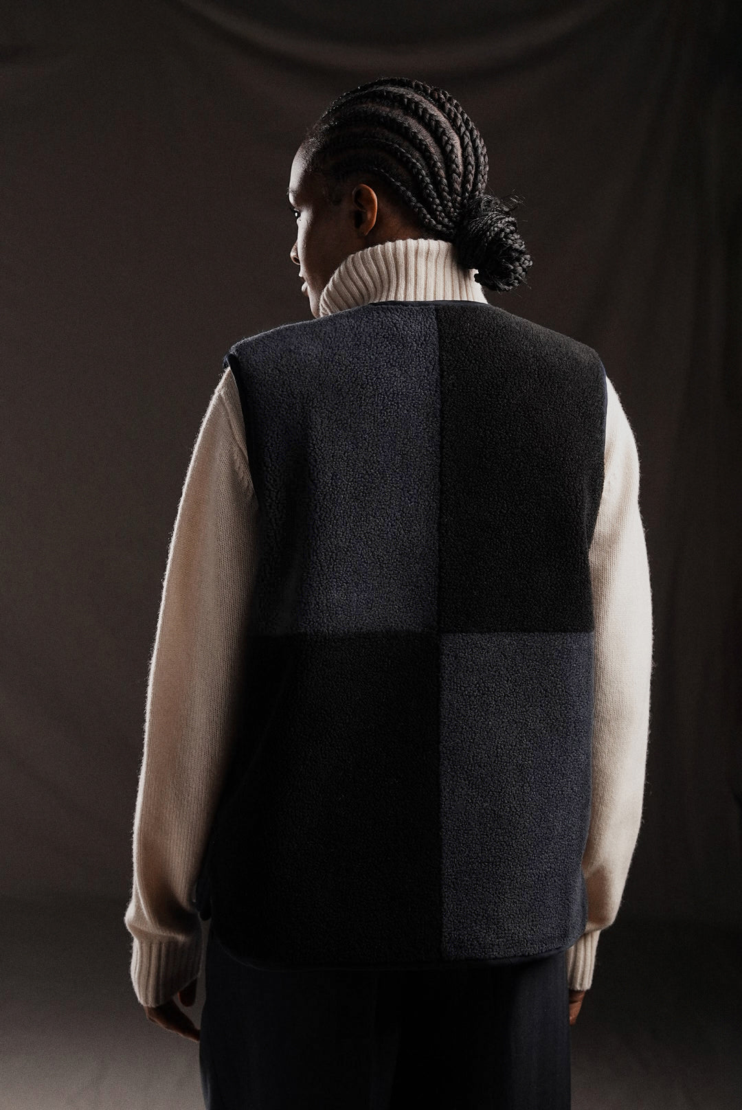 Gilet sans manches coupé-cousu PAP'Atelier réversible