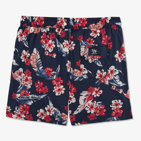 Swim shorts with exclusive Hawaiian print - Image 3