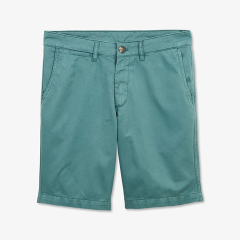 Bermuda chino uni vert en coton - Image 2