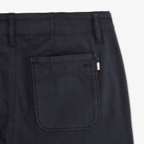 Pantalon bleu marine en coton - Image 3