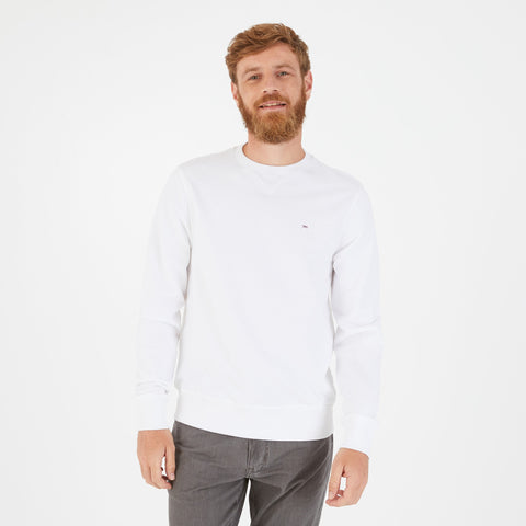 Sweat blanc en molleton - Image 1