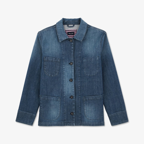 Surchemise bleu en coton - Image 2