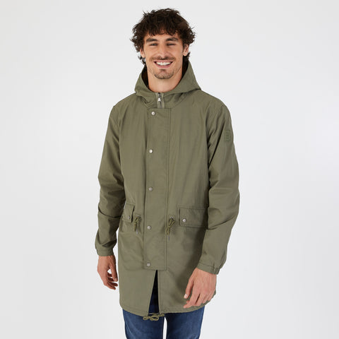 Parka mi-longue kaki - Image 1
