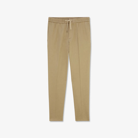 Beige trousers with loose pleats - Image 2