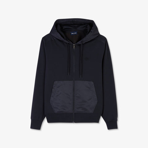 Black zipped sweatshirt with hood - Image 2