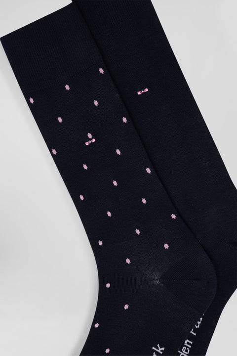 Lot de deux paires de chaussettes en coton stretch mélangé marine - Image 2