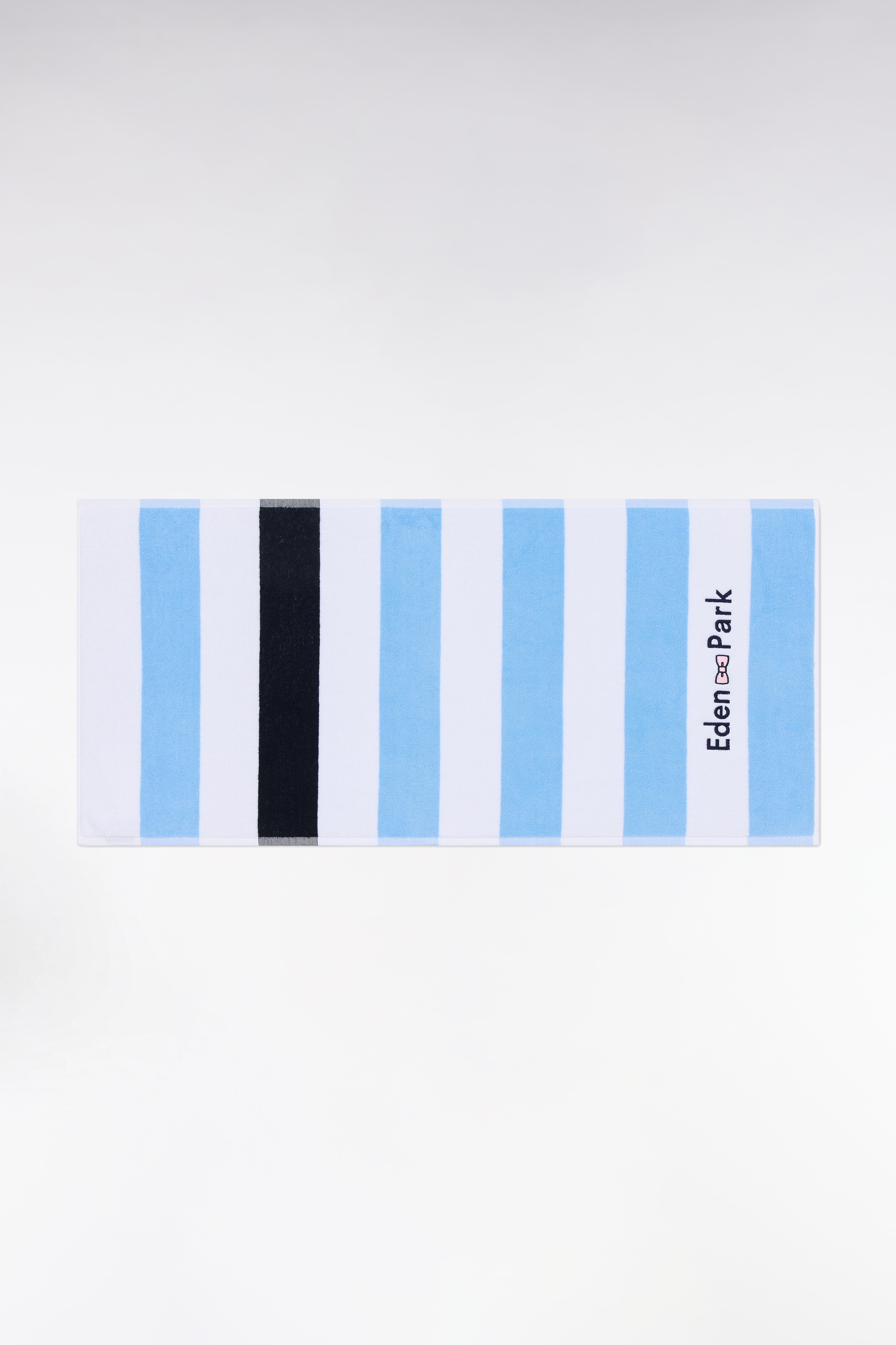sports towel in cotton éponge sky blue