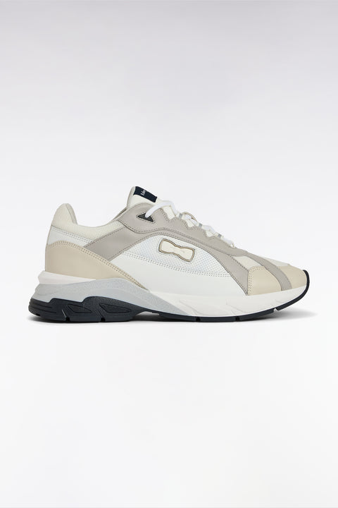 Sneakers larges en cuir blanches - Image 1