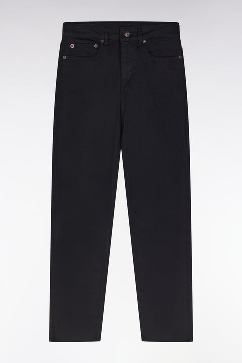 Slim-fit black stretch denim 5-pocket jeans - Image 2