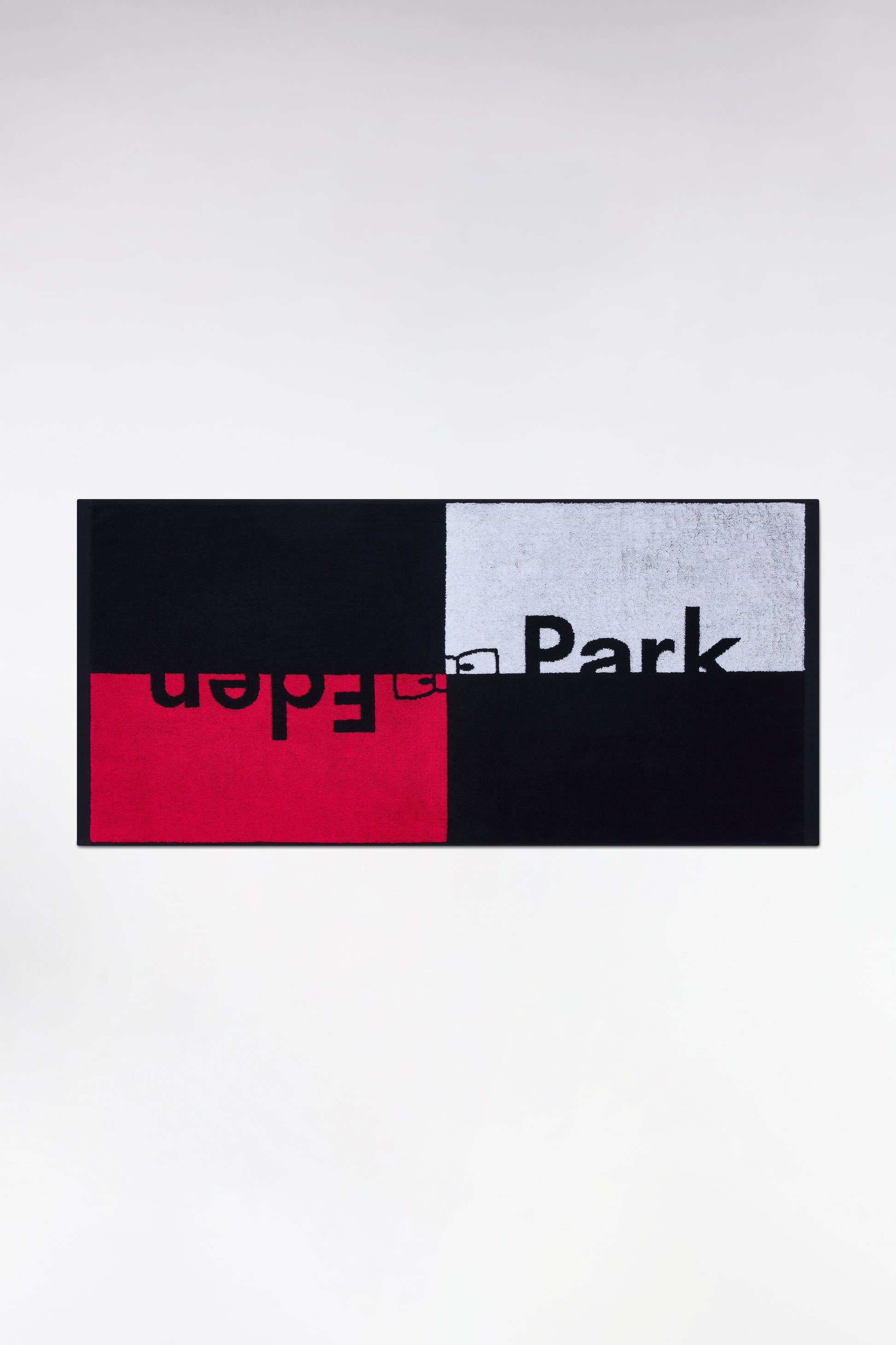 Drap de plage logo Eden Park en coton fuchsia