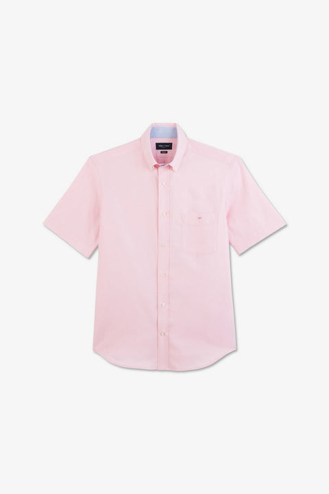 Short sleeved pink cotton shirt - Image 2