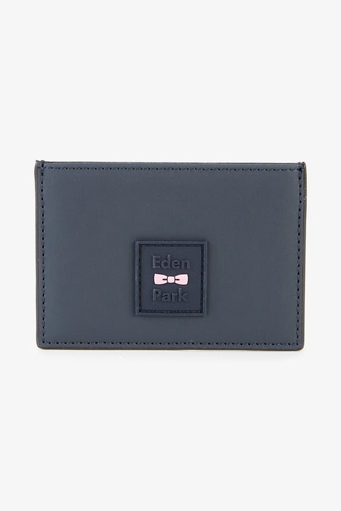 Porte-carte gomme bleu foncé - Image 1