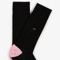 Paire de chaussettes noires côtelées