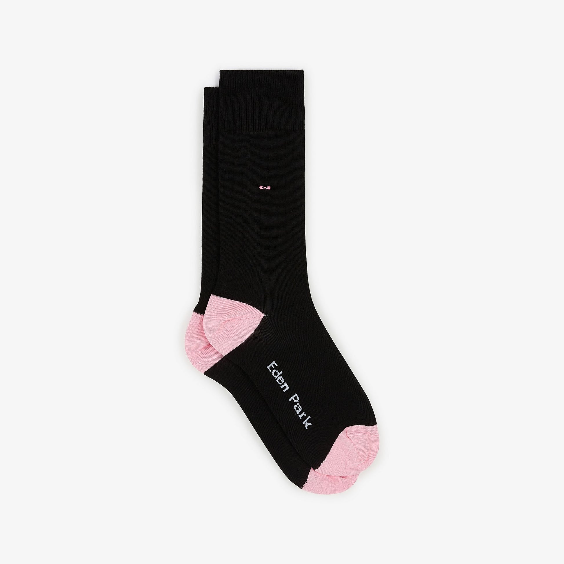 Paire de chaussettes noires côtelées