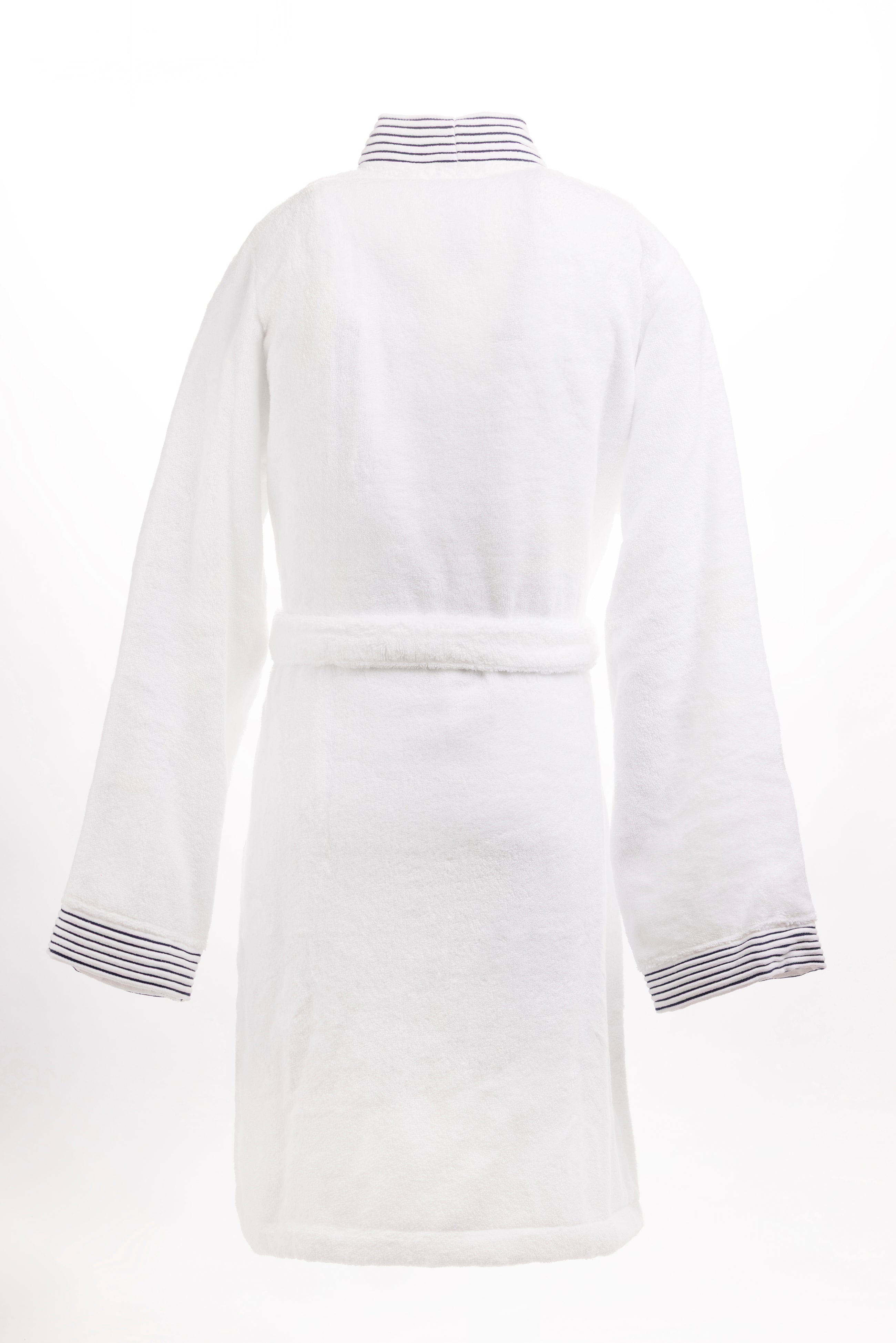 Peignoir en coton éponge blanc