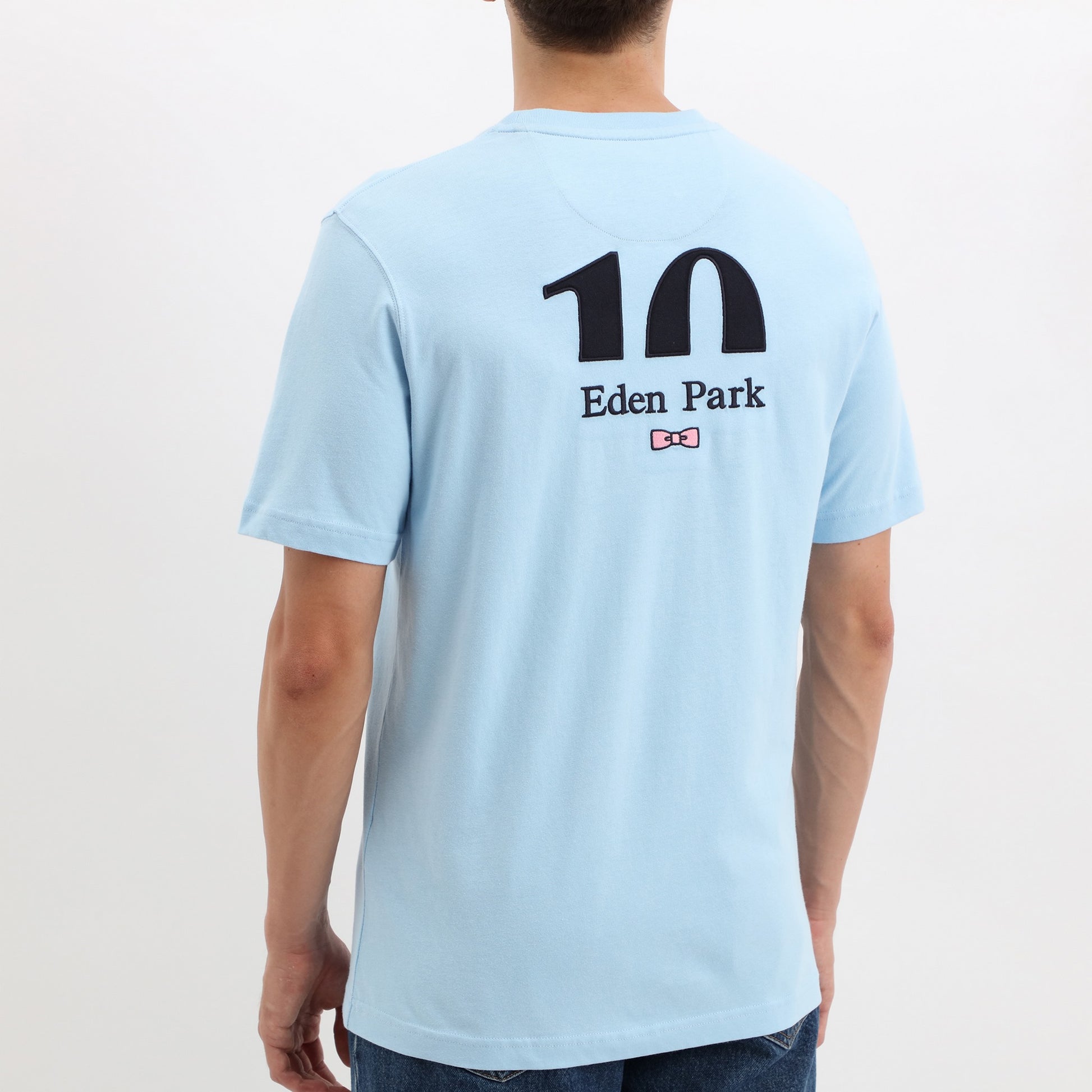 T-shirt noir à broderie nœud dos – Eden Park