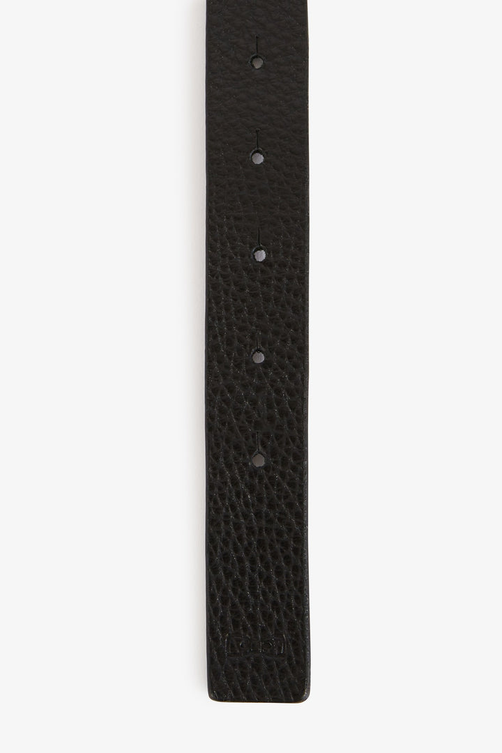 Ceinture Femme En Cuir Véritable Vascavi - Boucle Argentée Ronde, Largeur 1,8 Cm, Fabriquée En Allemagne - 3