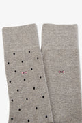 Lot de 2 paires de chaussettes grises en coton stretch