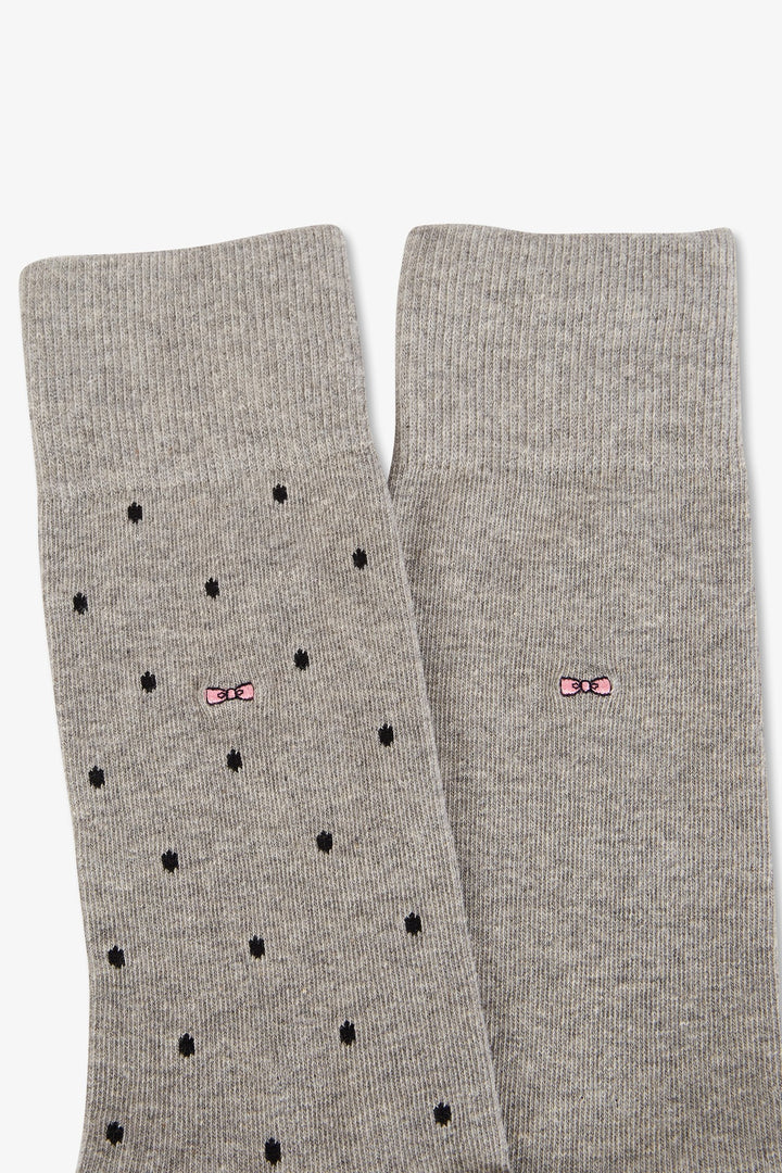 Lot de 2 paires de chaussettes grises en coton stretch