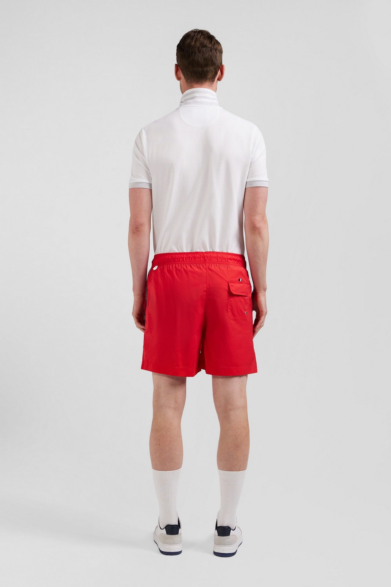 Shorts von Bade unifarben Detail Bänder dreifarbig