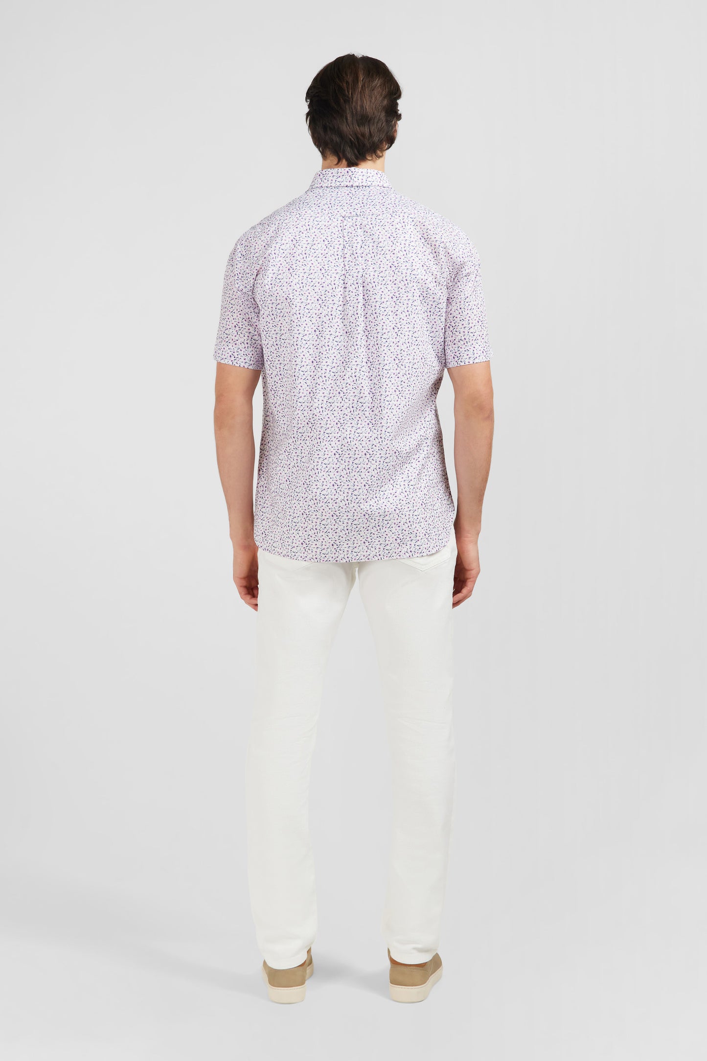 White blouse with exclusive floral print