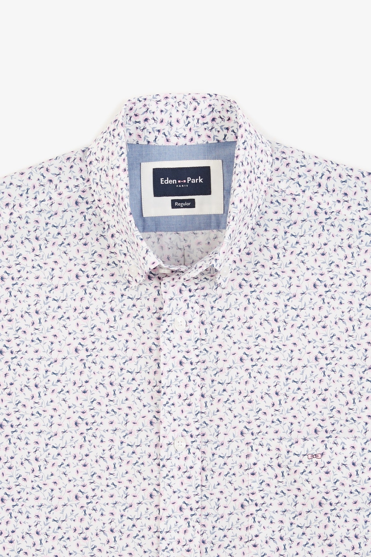 White blouse with exclusive floral print