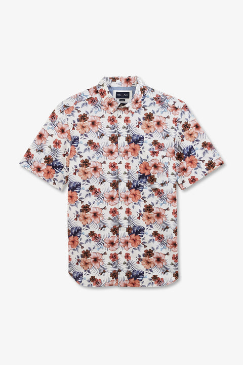 Chemisette blanche imprimée exclusif fleurs - Image 2