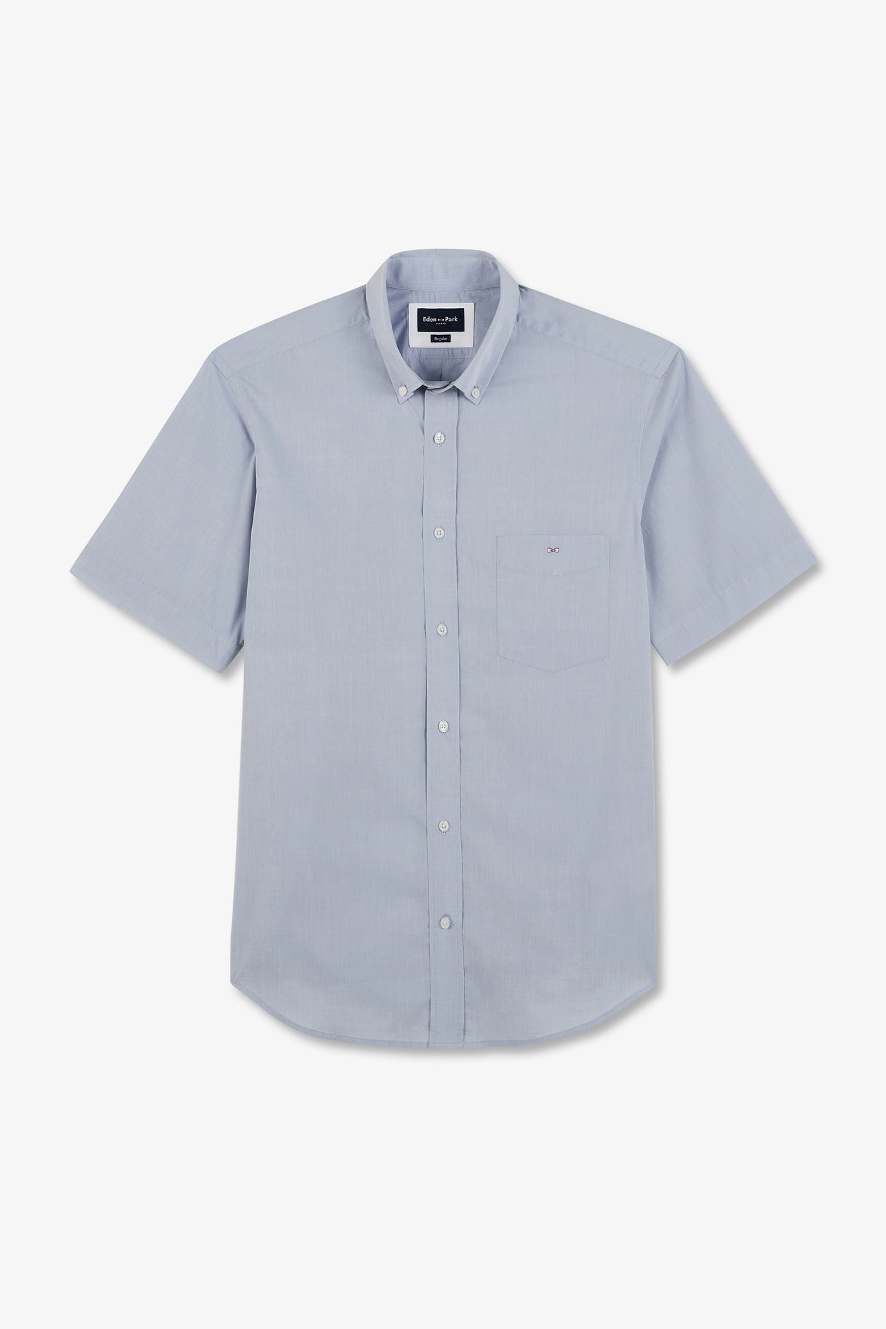 Chemisette bleue unie