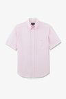Pink striped shirt in cotton dobby
