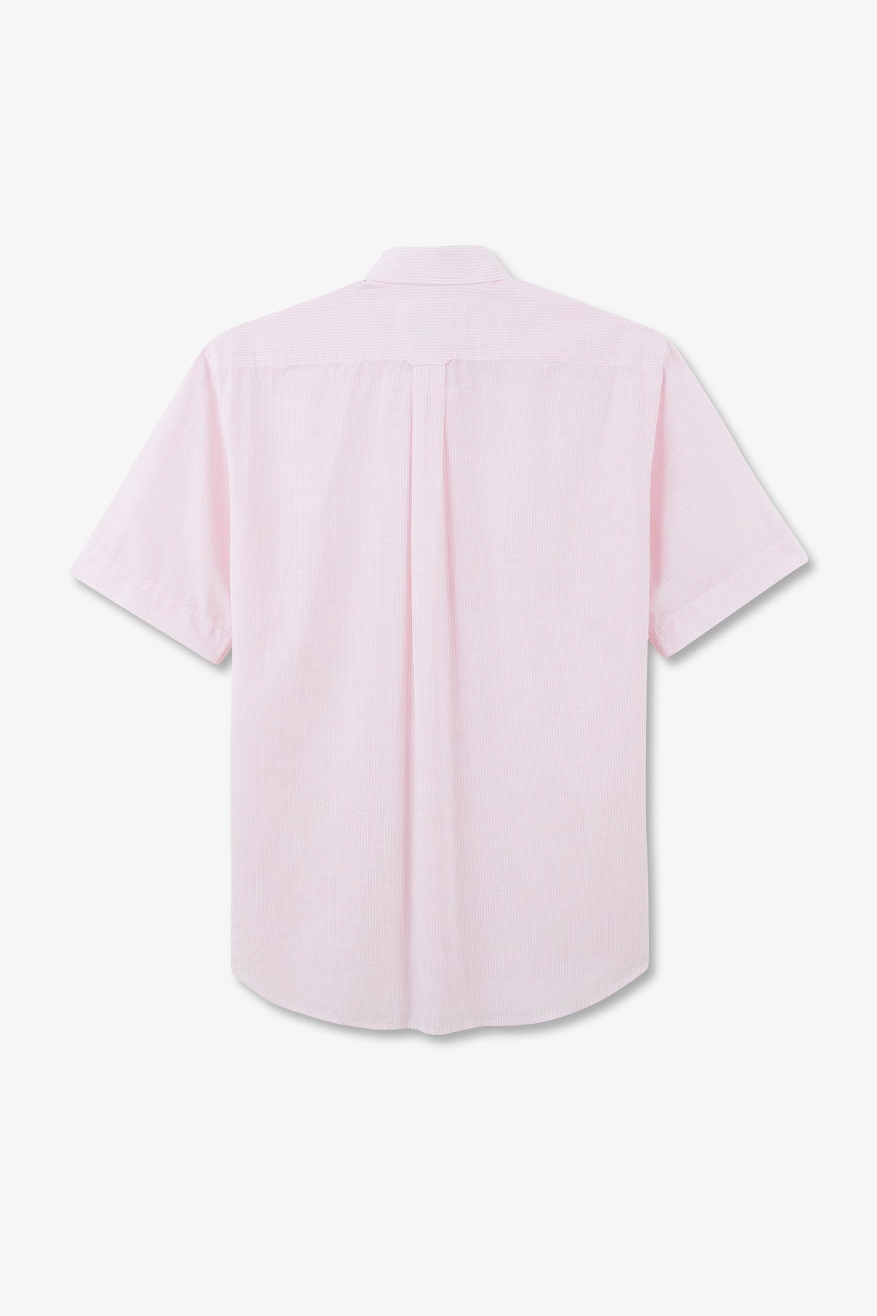 Chemisette rayée rose en coton dobby