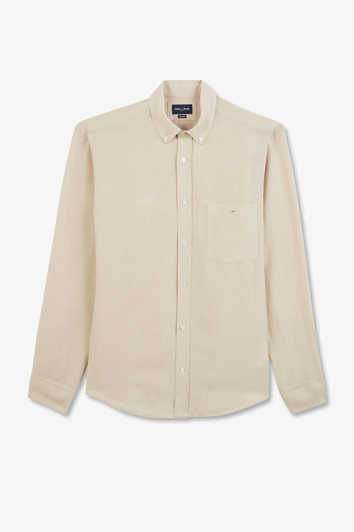 Chemise homme EDEN PARK en coton à carreaux marron coupe Regular Chemise homme EDEN PARK en coton à carreaux marron coupe Regular