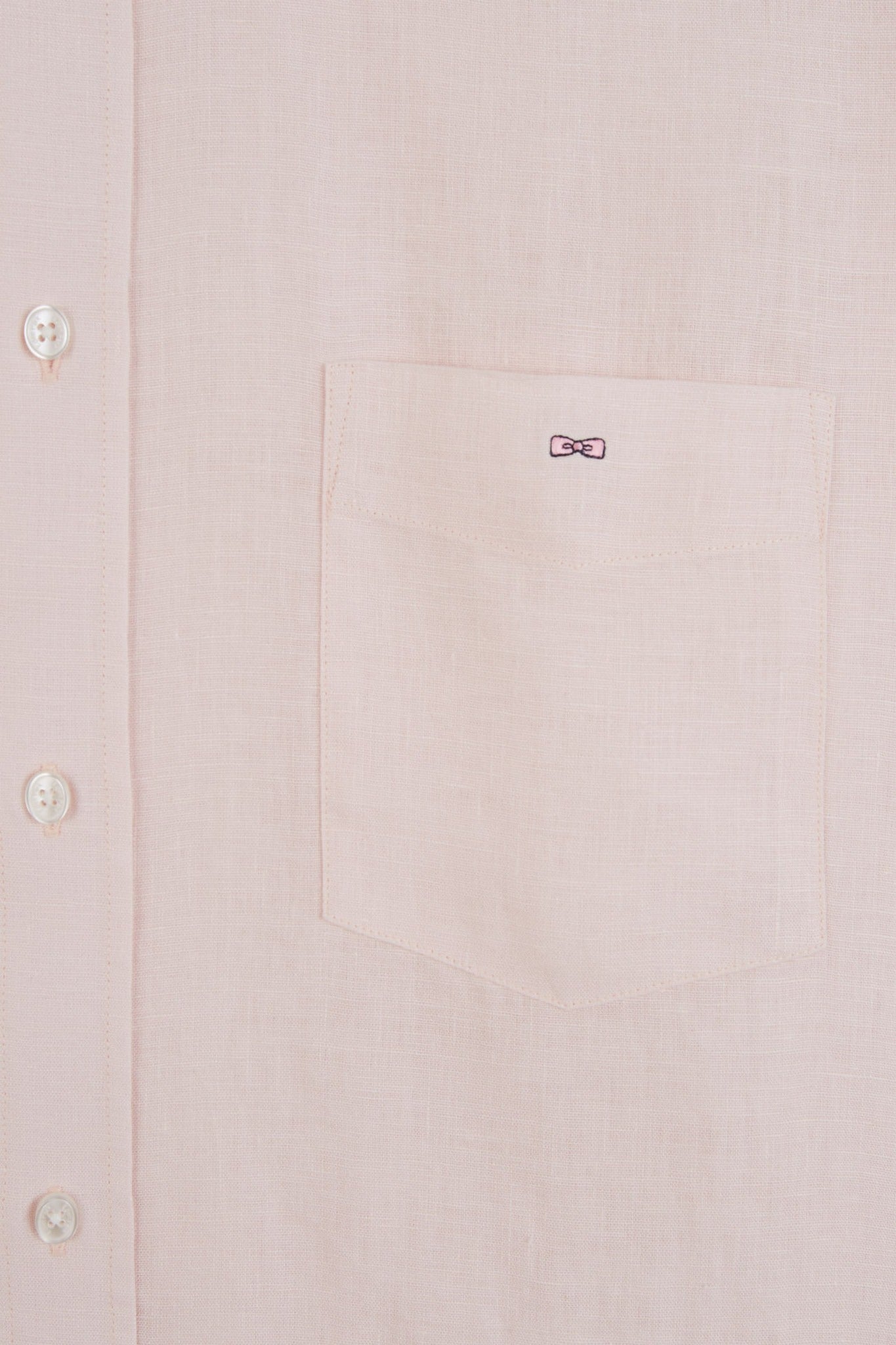 Plain pink linen shirt