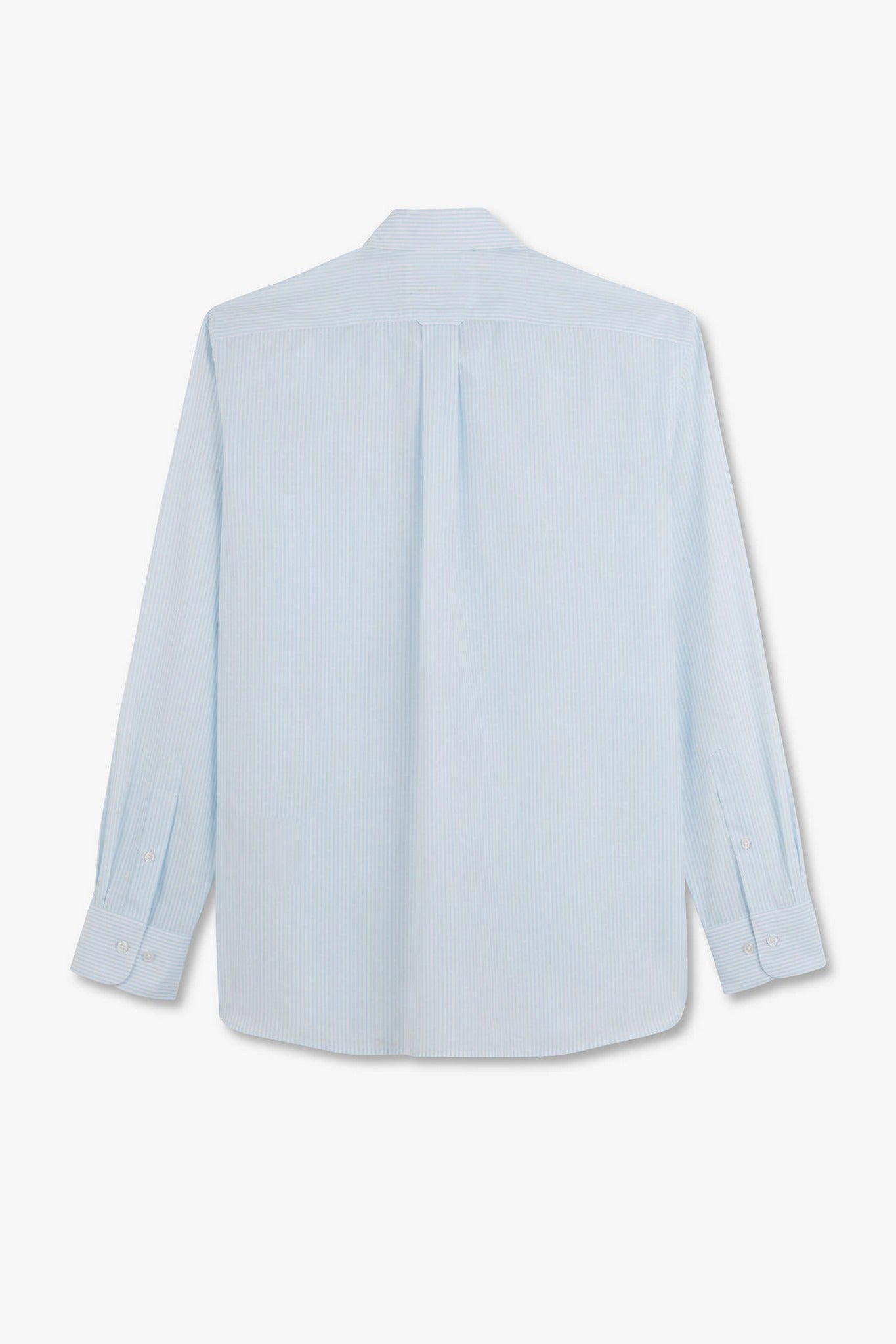 Chemise bleu clair à rayures